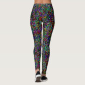 Meerkleurige Curly Q Swish Leggings (Achterkant)