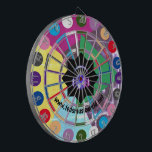 Meerkleurige Dartboard-set Dartbord<br><div class="desc">Niet je gewone dartboard. Ted heeft een geweldige dart board gemaakt. Heel kleurrijke en gestroomlijnde design! Deze dartboard met levendige kleurenafdrukken is eenvoudig aan te passen en ontworpen voor een geweldig cadeau of de perfecte aanvulling op uw gameruimte. Deze dart board is gemaakt volgens uw exacte specificaties en zal zijn...</div>