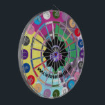 Meerkleurige Dartboard-set Dartbord<br><div class="desc">Niet je gewone dartboard. Ted heeft een geweldige dart board gemaakt. Heel kleurrijke en gestroomlijnde design! Deze dartboard met levendige kleurenafdrukken is eenvoudig aan te passen en ontworpen voor een geweldig cadeau of de perfecte aanvulling op uw gameruimte. Deze dart board is gemaakt volgens uw exacte specificaties en zal zijn...</div>