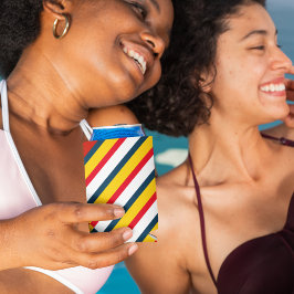 Meerkleurige diagonale strepen blikjeskoeler