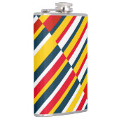 Meerkleurige diagonale strepen heupfles (Rechts)