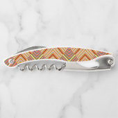 Meerkleurige diagonale strepen kurkentrekker (Achterkant)