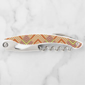 Meerkleurige diagonale strepen kurkentrekker (Voorkant)