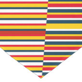 Meerkleurige diagonale strepen lange tafelloper (Hoek)