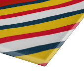 Meerkleurige diagonale strepen snijplank (Hoek)