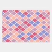 Meerkleurige diamantvormen inpakpapier vel (Voorkant 3)