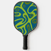 meerkleurige doedels pickleball paddle (Achterkant)