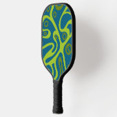 meerkleurige doedels pickleball paddle (Links)