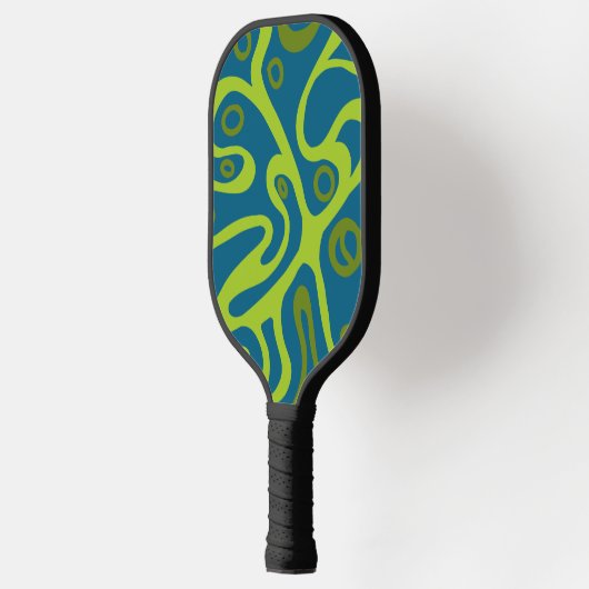 meerkleurige doedels pickleball paddle (Links)