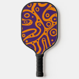 meerkleurige doedels pickleball paddle