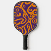 meerkleurige doedels pickleball paddle (Achterkant)