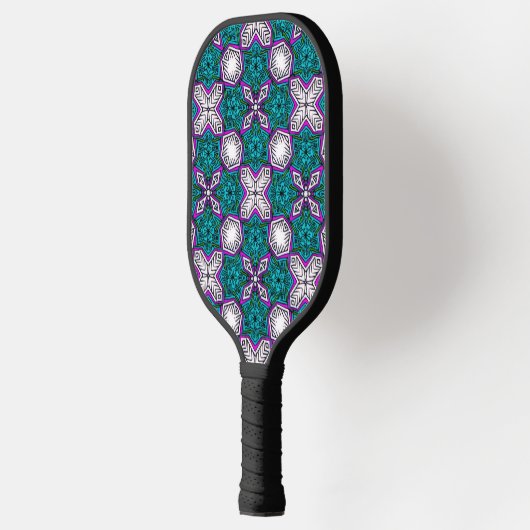 meerkleurige doedels pickleball paddle (Links)