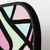 meerkleurige doedels pickleball paddle (Links Detail)