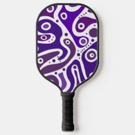 meerkleurige doedels pickleball paddle