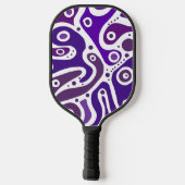 meerkleurige doedels pickleball paddle (Achterkant)