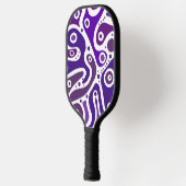 meerkleurige doedels pickleball paddle (Links)