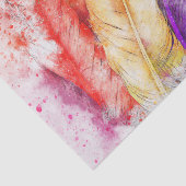 Meerkleurige doezelaar en verfsplatter tissuepapier (Detail)