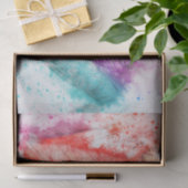 Meerkleurige doezelaar en verfsplatter tissuepapier (Geschenk)