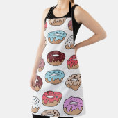 Meerkleurige donuts worden naadloos met de hand ge schort (Insitu)