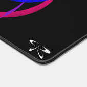 Meerkleurige driedubbele ring geometrische Muismat Bureaumat (Hoek)