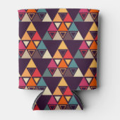 Meerkleurige driehoek vormen snijplank blikjeskoeler (Voorkant)