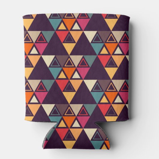 Meerkleurige driehoek vormen snijplank blikjeskoeler (Achterkant)