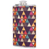 Meerkleurige driehoek vormen snijplank heupfles (Links)