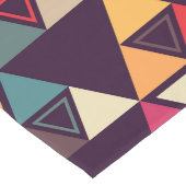 Meerkleurige driehoek vormen snijplank lange tafelloper (Hoek)