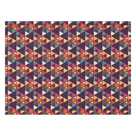 Meerkleurige driehoek vormen snijplank tafelkleed (Voorkant (Horizontaal))