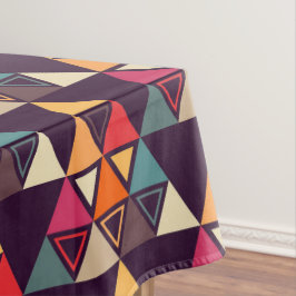 Meerkleurige driehoek vormen snijplank tafelkleed