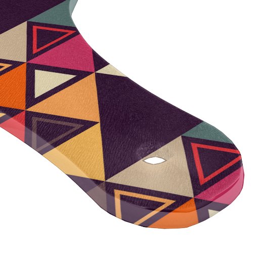 Meerkleurige driehoeksvormen snijplank (Hoek)