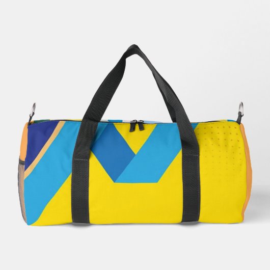 Meerkleurige dubbelzijdige print plunjezak (Achterkant)