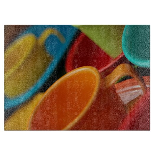 Meerkleurige Fiesta-snijkaart Keukenware Snijplank (Voorkant)