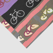Meerkleurige fietsen tissuepapier (Detail)