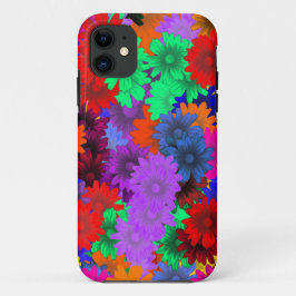 Meerkleurige floraal iPhone 11 hoesje