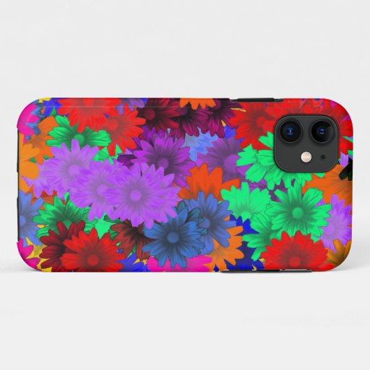 Meerkleurige floraal Case-Mate iPhone case (Achterkant (horizontaal))