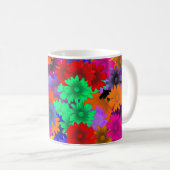 Meerkleurige floraal koffiemok (Voorkant rechts)
