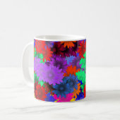 Meerkleurige floraal koffiemok (Voorkant links)
