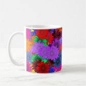 Meerkleurige floraal koffiemok (Links)