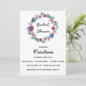 Meerkleurige Floral, grote uitnodiging (Staand voorkant)