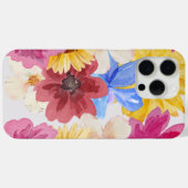 Meerkleurige Floral iPhone 15 Pro Hoesje (Achterkant (horizontaal))