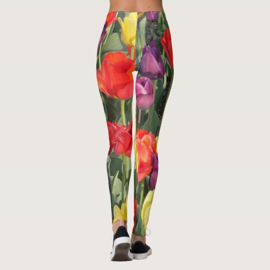 Meerkleurige Floral-Leggings Leggings (Achterkant)