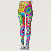 Meerkleurige Floral/Leggins Leggings (Voorkant)
