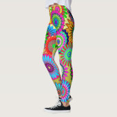 Meerkleurige Floral/Leggins Leggings (Links)