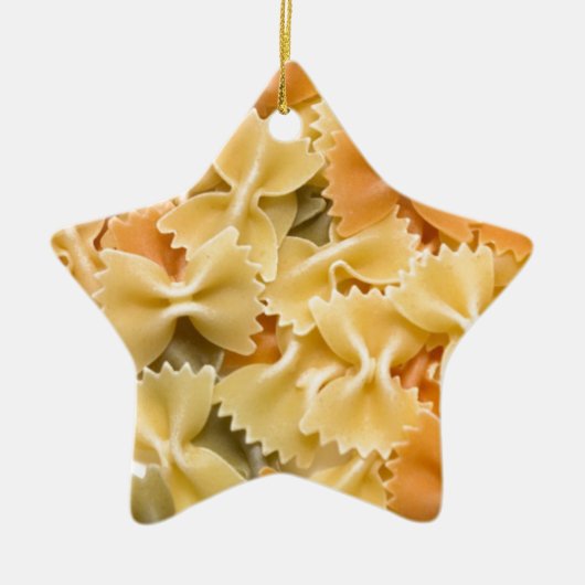 meerkleurige gedroogde deegwaren keramisch ornament (Voorkant)