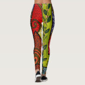Meerkleurige geometrische Leggings van Laurie (Achterkant)