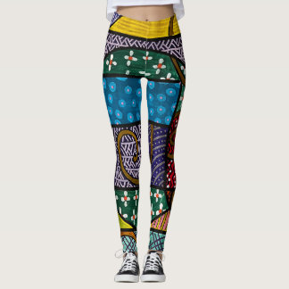 Meerkleurige geometrische Leggings van Laurie