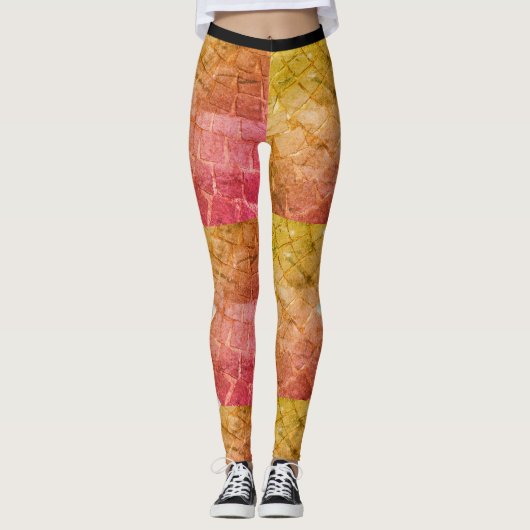 Meerkleurige Gepersonaliseerd Leggings (Voorkant)