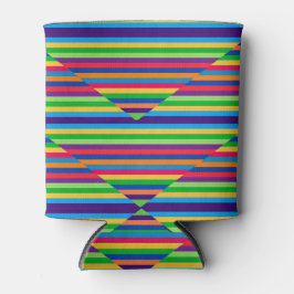 Meerkleurige gestreepte Koelbox Blikjeskoeler