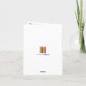 Meerkleurige gestreepte regenboog Kaart op de gebo (Achterkant)